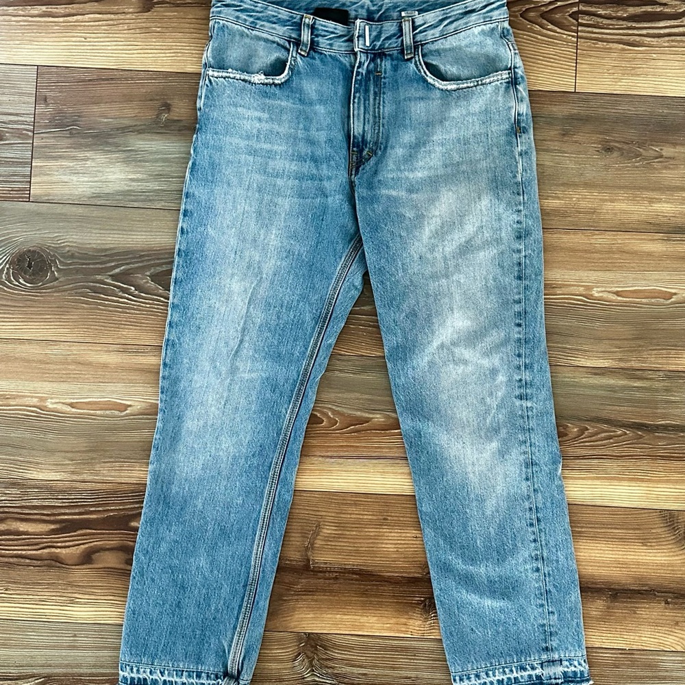 Givenchy Mens Distressed Straight Fit Jeans Size 31